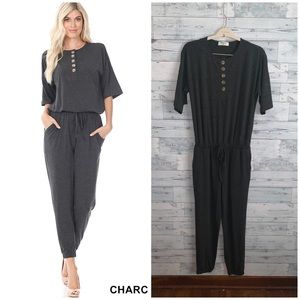 Gray jumpsuit
